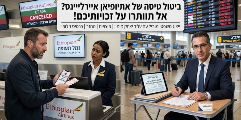 ביטול טיסה אתיופיאן איירליינס